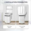 KISSAIR 12,000 BTU Portable Air Conditioner – Quiet 3-in-1 AC, Fan & Dehumidifier with Sleep Mode, 24H Timer & Remote Control for Home