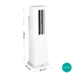 Hisense 8,000 BTU 11,000 BTU ASHRAE Inverter Air Conditioner with heat in White, 350 sq. ft., AHTP0825UW1W