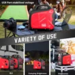PowerSmart 2500W Portable Inverter Gas Generator, CO Detect Super Quiet Low Oil Shutdown,for Camping