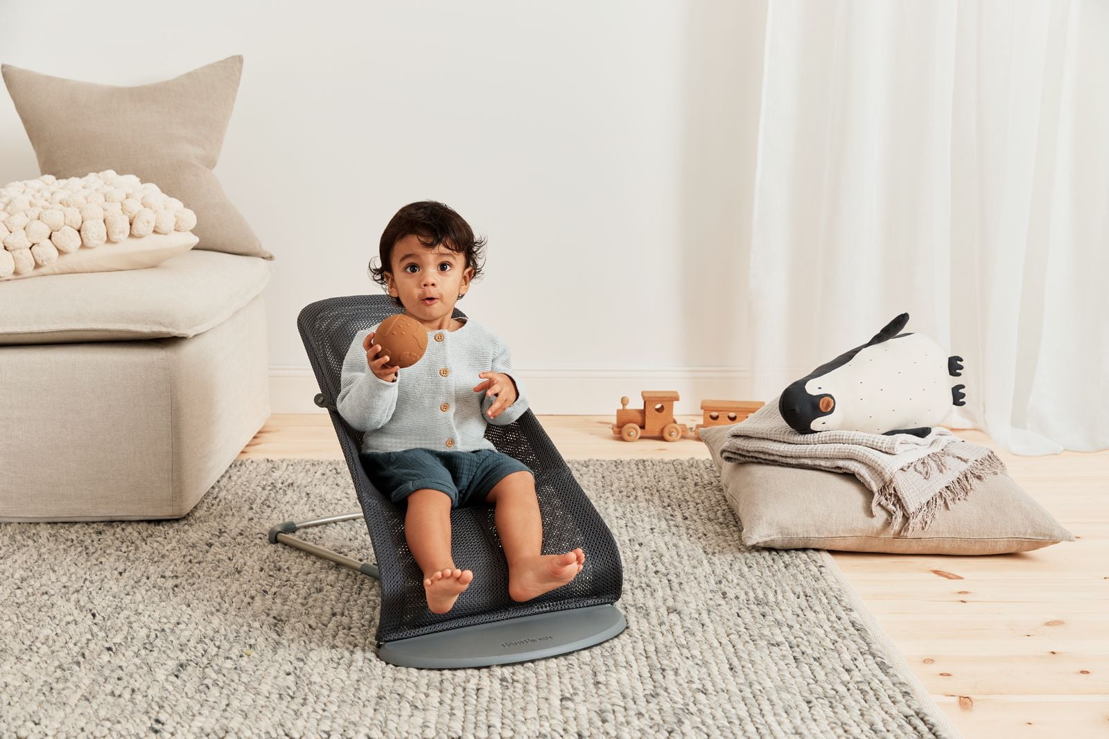 BabyBjorn Bouncer Bliss - Anthracite, Mesh BabyBjorn Bouncer Bliss - Anthracite, Mesh