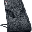 BabyBjorn Bouncer Bliss, Black frame, Mesh, Anthracite/Leopard