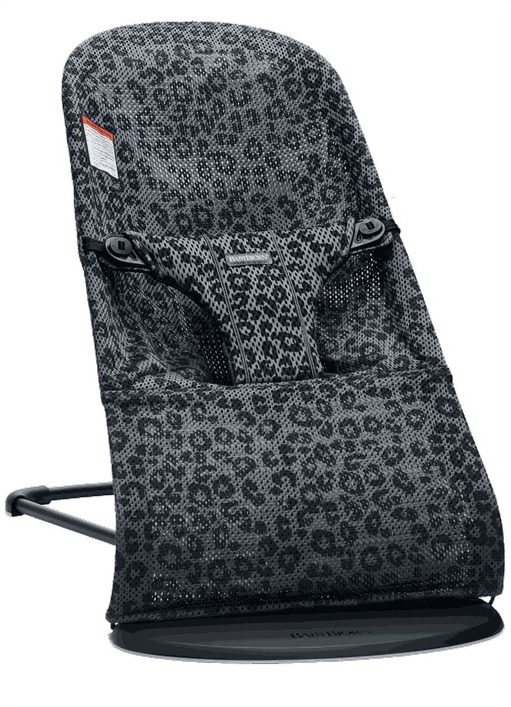 BabyBjorn Bouncer Bliss, Black frame, Mesh, Anthracite/Leopard