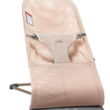 BabyBjorn Bouncer Bliss, Light gray frame, Mesh, Dusty pink
