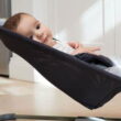 BabyBjorn Bouncer Bliss, Light gray frame, Mesh, Dusty pink