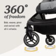 Graco Premier Modes Merge Infant Toddler Stroller, Midtown, 1 Count