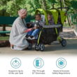 Foundations Compass Trio Triple Stroller, 3-Seat Tandem with UV Canopies and Reclining Seats, Lime Foundations Compass Trio Triple Stroller, 3-Seat Tandem with UV Canopies and Reclining Seats, Lime