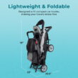 Foundations Compass Trio Triple Stroller, 3-Seat Tandem with UV Canopies and Reclining Seats, Black Foundations Compass Trio Triple Stroller, 3-Seat Tandem with UV Canopies and Reclining Seats, Black