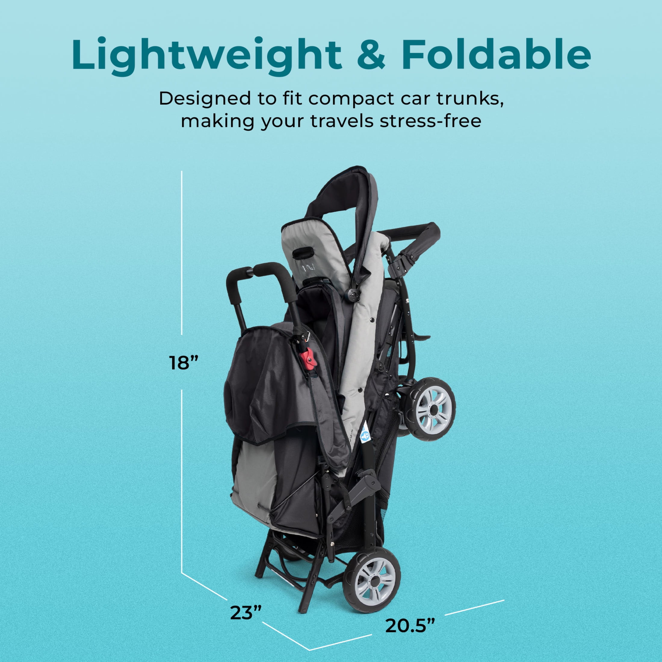 Foundations Compass Trio Triple Stroller, 3-Seat Tandem with UV Canopies and Reclining Seats, Black Foundations Compass Trio Triple Stroller, 3-Seat Tandem with UV Canopies and Reclining Seats, Black