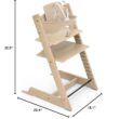 Stokke Tripp Trapp Oak High Chair 2, Natural - Includes Chair + Baby Set with Removable Harness for Children 6-36 Months - Adjustable, Ergonomic & Easy to Clean