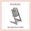 Stokke Tripp Trapp High Chair 2, Storm Grey - Includes Chair + Baby Set with Removable Harness for Children 6-36 Months - Adjustable, Ergonomic & Easy to Clean