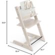 Stokke Tripp Trapp High Chair 2, Whitewash - Includes Chair + Baby Set with Removable Harness for Children 6-36 Months - Adjustable, Ergonomic & Easy to Clean