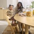 Stokke Tripp Trapp High Chair 2, Whitewash - Includes Chair + Baby Set with Removable Harness for Children 6-36 Months - Adjustable, Ergonomic & Easy to Clean
