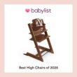 Stokke Tripp Trapp High Chair 2, Warm Brown - Includes Chair + Baby Set with Removable Harness for Children 6-36 Months - Adjustable, Ergonomic & Easy to Clean