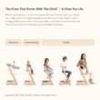 Stokke Tripp Trapp Chair, Storm Grey - Adjustable, Convertible Chair for Toddlers, Children & Adults - Convenient, Comfortable & Ergonomic - Classic Design