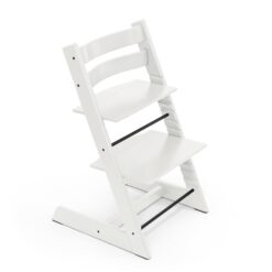 Tripp Trapp Chair from Stokke, White - Adjustable, Convertible Chair for Toddlers, Children & Adults - Convenient, Comfortable & Ergonomic - Classic Design