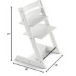 Tripp Trapp Chair from Stokke, White - Adjustable, Convertible Chair for Toddlers, Children & Adults - Convenient, Comfortable & Ergonomic - Classic Design