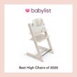 Stokke Tripp Trapp Chair, Whitewash - Adjustable, Convertible Chair for Toddlers, Children & Adults - Convenient, Comfortable & Ergonomic - Classic Design