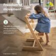 Stokke Tripp Trapp Chair, Whitewash - Adjustable, Convertible Chair for Toddlers, Children & Adults - Convenient, Comfortable & Ergonomic - Classic Design