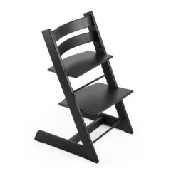 Stokke Tripp Trapp Chair, Oak Black - Adjustable, Convertible Chair for Toddlers, Children & Adults - Comfortable & Ergonomic - Made with Oak Wood