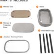 Stokke Snoozi Bassinet, Graphite Grey - Grows with Babies from Birth to 9 Months - Portable, Lightweight Design - Includes Firm Mattress