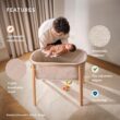 Stokke Snoozi Bassinet, Graphite Grey - Grows with Babies from Birth to 9 Months - Portable, Lightweight Design - Includes Firm Mattress