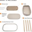 Stokke Snoozi Bassinet, Sandy Beige - Grows with Babies from Birth to 9 Months - Portable, Lightweight Design - Includes Firm Mattress