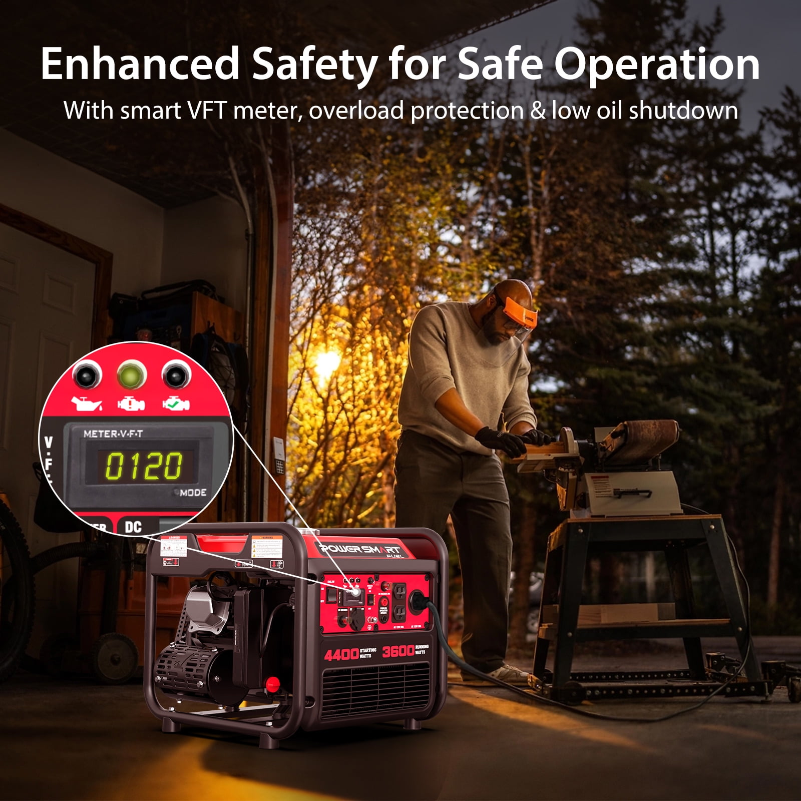 PowerSmart 4400-Watt Gas Powered Inverter Generator for Outdoor and Home Use, EPA Compliant PowerSmart 4400-Watt Gas Powered Inverter Generator for Outdoor and Home Use, EPA Compliant