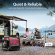 PowerSmart 4400W Inverter Generator Gas Fuel Powered , CO Detect, Home Backup/Outdoor Use 62lbs EPA