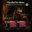 PowerSmart 4400W Inverter Generator Gas Fuel Powered , CO Detect, Home Backup/Outdoor Use 62lbs EPA