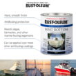 Flat Black, Rust-Oleum Marine Coatings Boat Bottom Antifouling Paint, Quart, 4 Pack Flat Black, Rust-Oleum Marine Coatings Boat Bottom Antifouling Paint, Quart, 4 Pack