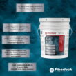 Fiberlock IAQ 6000HD Heavy Duty Mold Resistant Coating, White, 5 Gallon