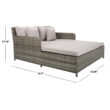 SAFAVIEH Cadeo Outdoor Patio Daybed, Grey
