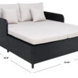 SAFAVIEH Cadeo Outdoor Patio Daybed, Black/Light Grey