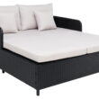 SAFAVIEH Cadeo Outdoor Patio Daybed, Black/Light Grey