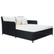 SAFAVIEH Cadeo Outdoor Patio Daybed, Black/Beige
