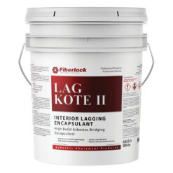 Fiberlock Lag Kote II Interior Lagging Encapsulant White Matte Water-based Interior Acrylic ( 5-gallon )