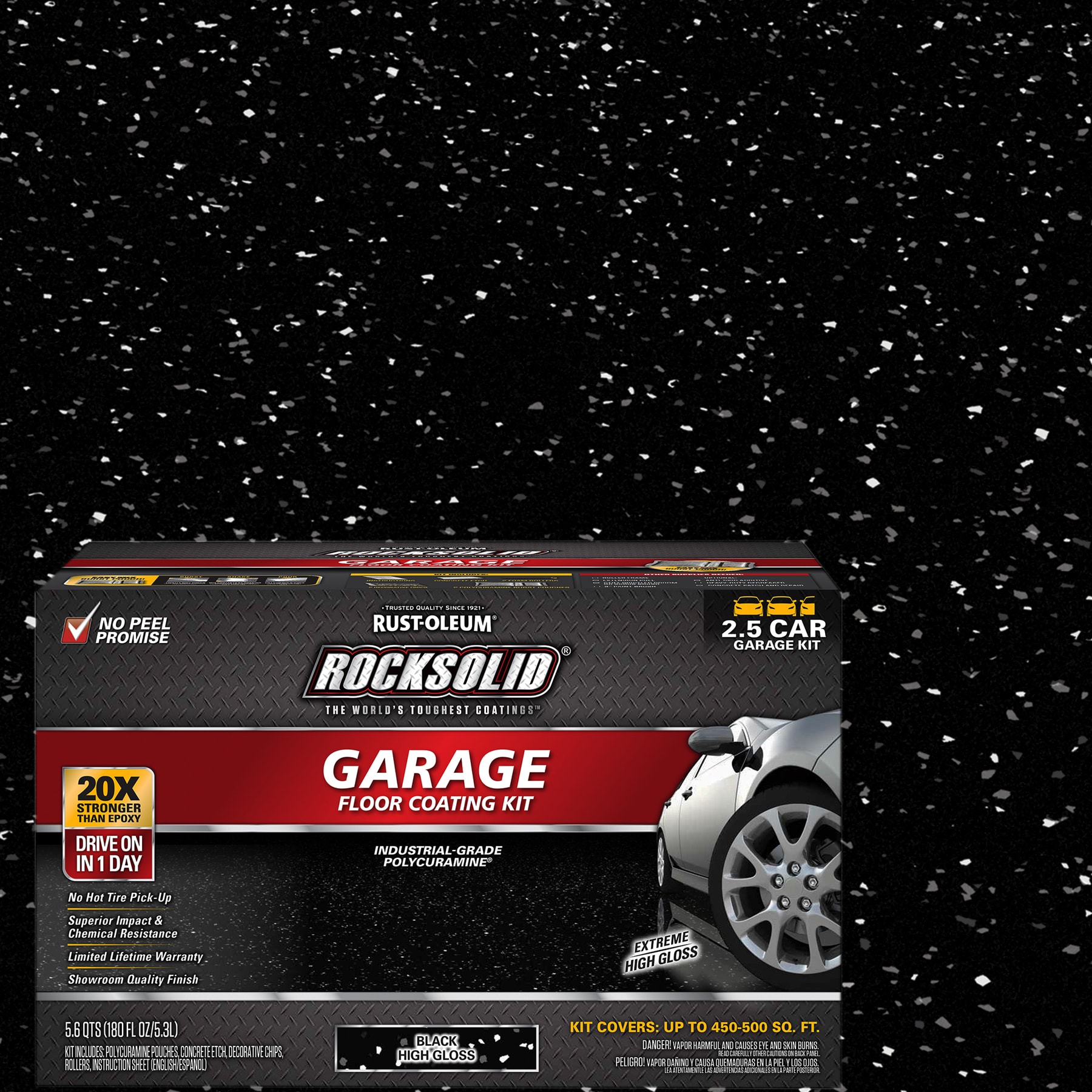 Rust-Oleum RockSolid 2-part Black Polycuramine Concrete and Garage Floor Paint ( Kit ) Rust-Oleum RockSolid 2-part Black Polycuramine Concrete and Garage Floor Paint ( Kit )