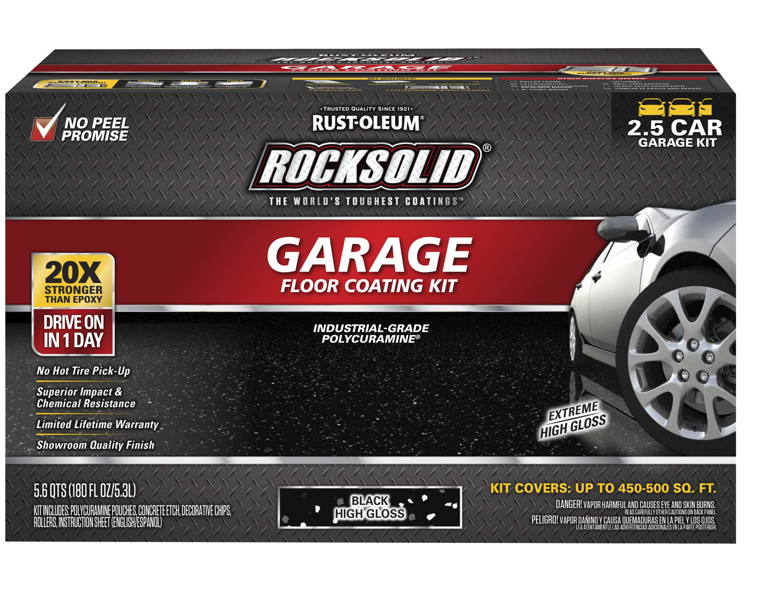 Rust-Oleum RockSolid 2-part Black Polycuramine Concrete and Garage Floor Paint ( Kit ) Rust-Oleum RockSolid 2-part Black Polycuramine Concrete and Garage Floor Paint ( Kit )