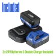 Westinghouse Battery Powered 48-volt 18-in Single-stage Push Battery Snow Blower 4 Ah (Battery Included) (Charger Included)