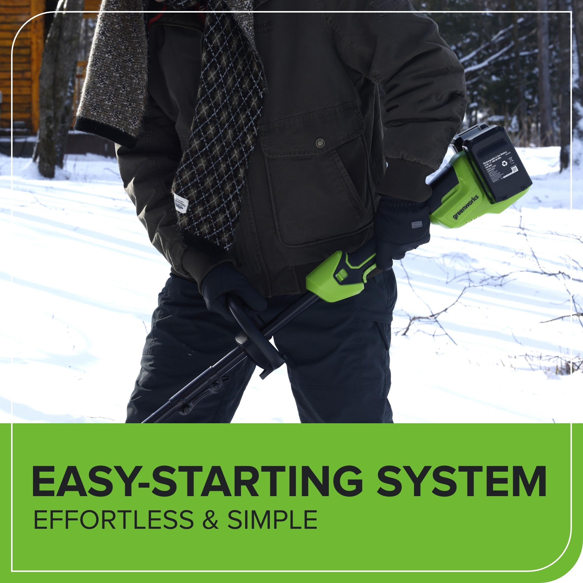 Greenworks 48-volt 12-in Single-stage Push Battery Powered Snow Shovel 4 Ah (Battery Included) (Charger Included) Greenworks 48-volt 12-in Single-stage Push Battery Powered Snow Shovel 4 Ah (Battery Included) (Charger Included)
