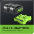 Greenworks 48-volt 12-in Single-stage Push Battery Powered Snow Shovel 4 Ah (Battery Included) (Charger Included) Greenworks 48-volt 12-in Single-stage Push Battery Powered Snow Shovel 4 Ah (Battery Included) (Charger Included)