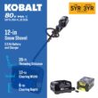 Kobalt 80-volt 12-Inches Single-stage Push Battery Powered snow shovel 2 Ah (Battery Included) (Charger Included) Kobalt 80-volt 12-Inches Single-stage Push Battery Powered snow shovel 2 Ah (Battery Included) (Charger Included)