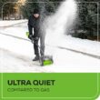 Greenworks Pro 80-volt 12-in Single-stage Push Battery Powered Snow Shovel 2 Ah (Battery Included) (Charger Included)