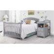 Sorelle Furniture Berkley 4-in-1 Convertible Crib and Changer, Gray