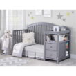 Sorelle Furniture Berkley 4-in-1 Convertible Crib and Changer, Gray