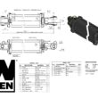 WEN WEN TR4048 2500 PSI Tie Rod Hydraulic Cylinder with 4 in. Bore and 48 in. Stroke