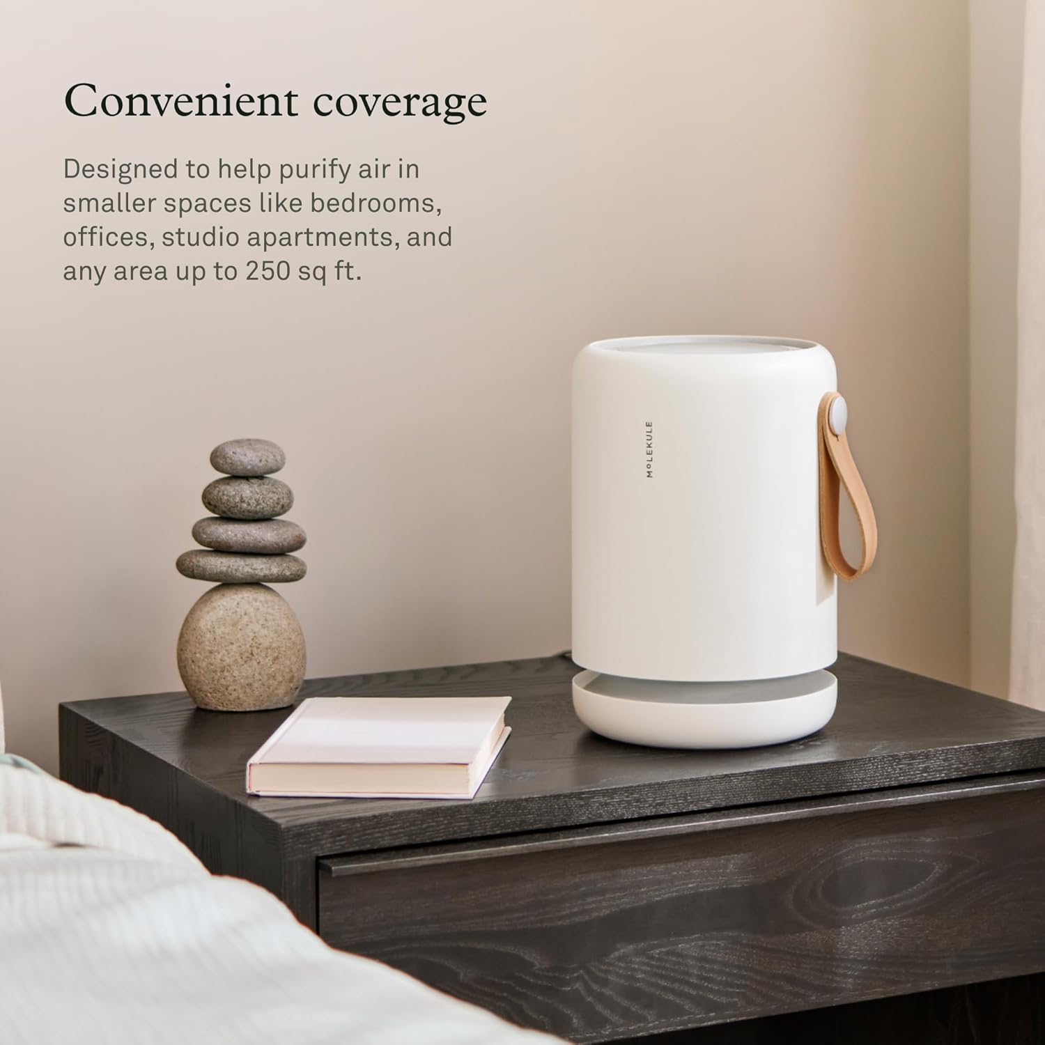 Molekule Air Purifier Mini+ - Purifies Rooms Up to 250 Sq Ft - Smart Purifier with High Pollutant Capture Rate - White Molekule Air Purifier Mini+ - Purifies Rooms Up to 250 Sq Ft - Smart Purifier with High Pollutant Capture Rate - Air Quality Monitoring Capabilities - White