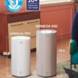 COWAY Air Purifiers for Large Room Whole Home Up to 3,285ft², True HEPA Filter COWAY Air Purifiers for Large Room Whole Home Up to 3,285ft², True HEPA Filter for Smoke, Allergen, Pet Dander, Odor, PM(1, 2.5, 10), AQI, Turbo Eco Mode, Energy Star, 3yr Warranty, Airmega 450 White