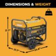 Firman P03504 Recoil Start 120V 4450 / 3550 -Watt Single fuel Portable Generator