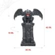 Haunted Hill Farm 3.58-ft Freestanding Motion Activated Church bells sound Gargoyle Animatronic